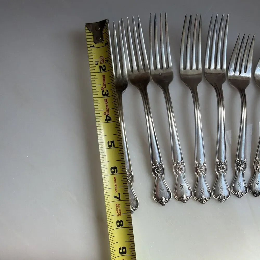Vintage Old Company Signature Rose Silver Plate 